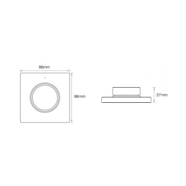 Producto de Mando RF para Regulador LED Monocolor MiBoxer K1