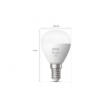 Producto de Pack 2 Bombillas Inteligentes LED E14 5.7W 470 lm P45 PHILIPS Hue White