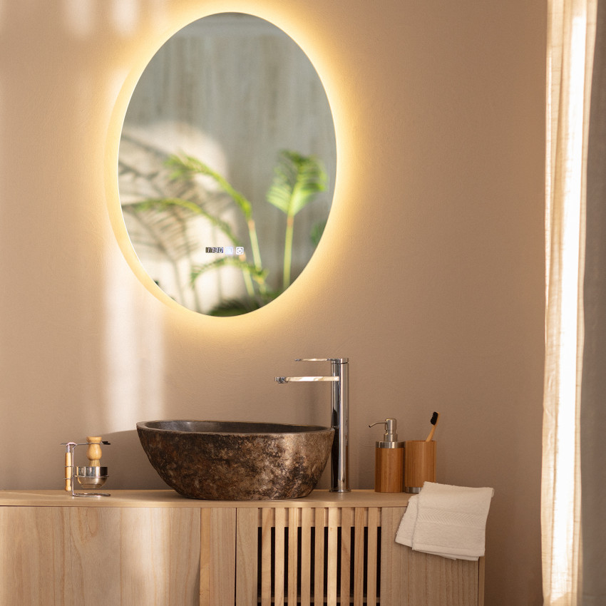Espejo Baño con Luz LED y Antivaho 70x50 cm Catedrais