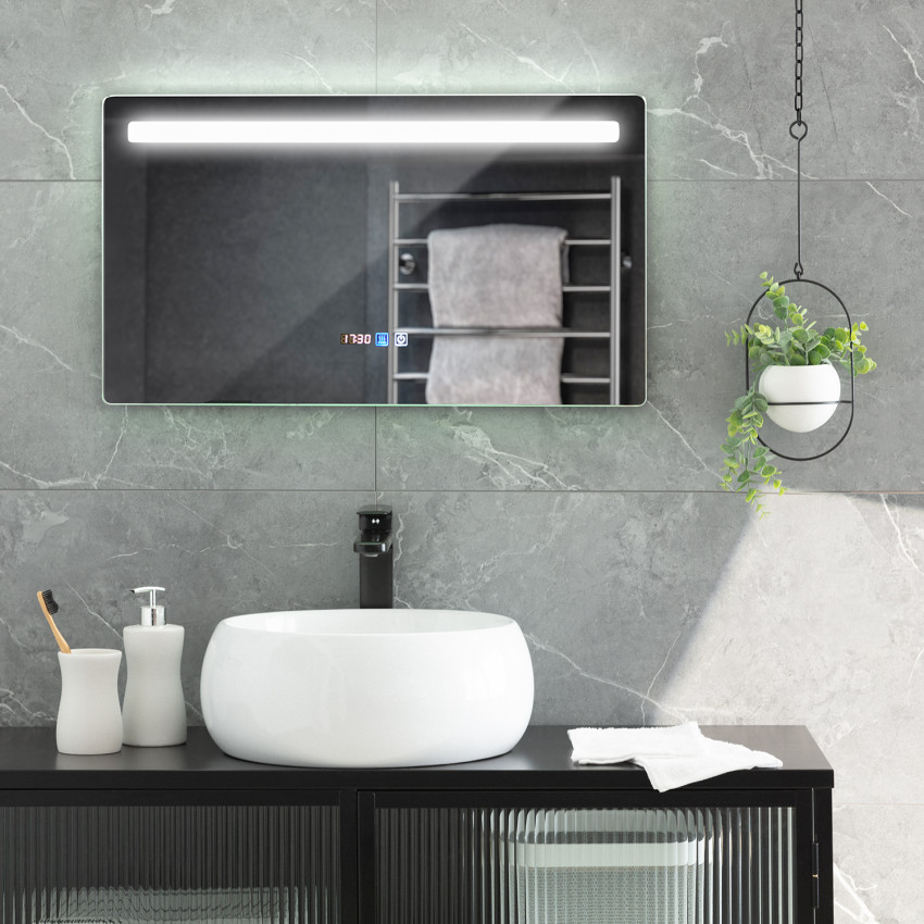Espejo Baño con Luz LED y Antivaho 40x70 cm Benagil 