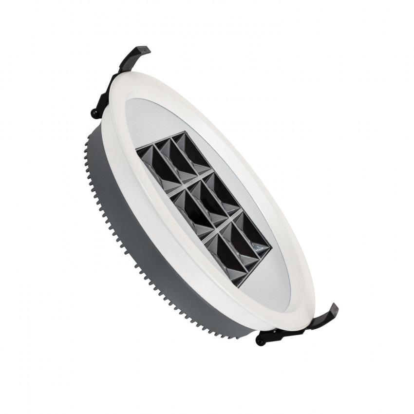 Foco Downlight LED 30W Circular (UGR17) Branco Corte Ø 205 mm