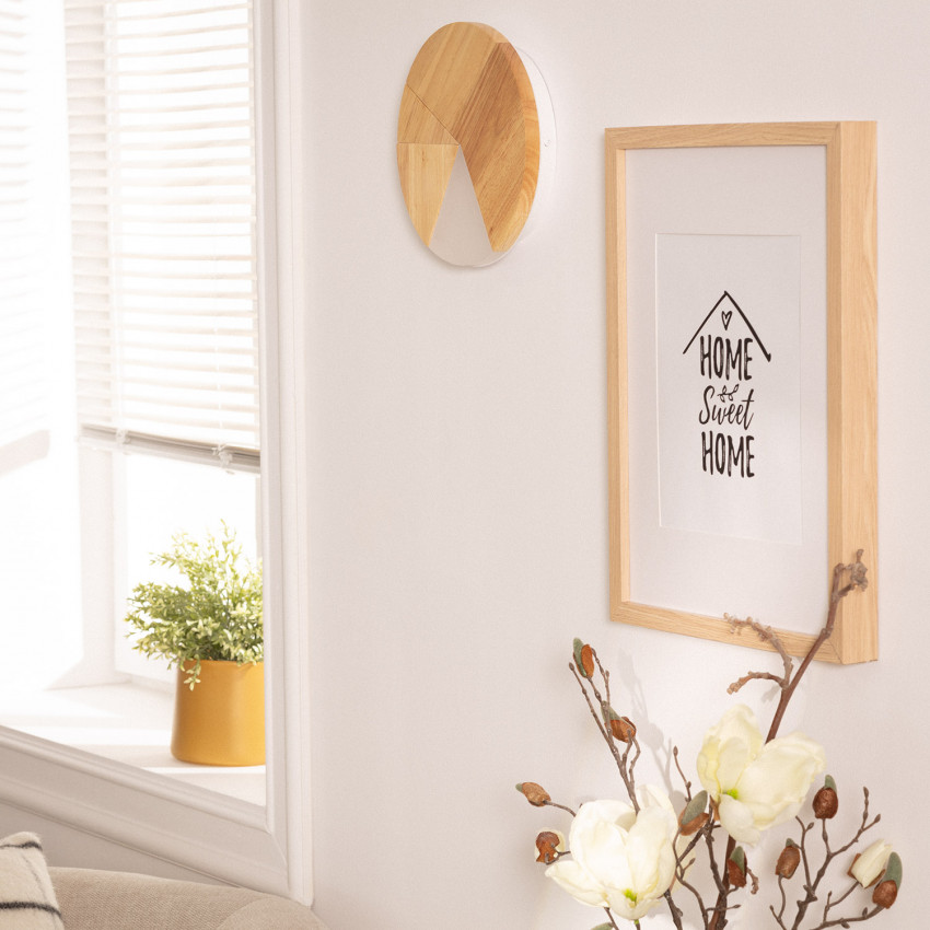 Producto de Aplique de Pared LED 18W de Madera Farmaajo 