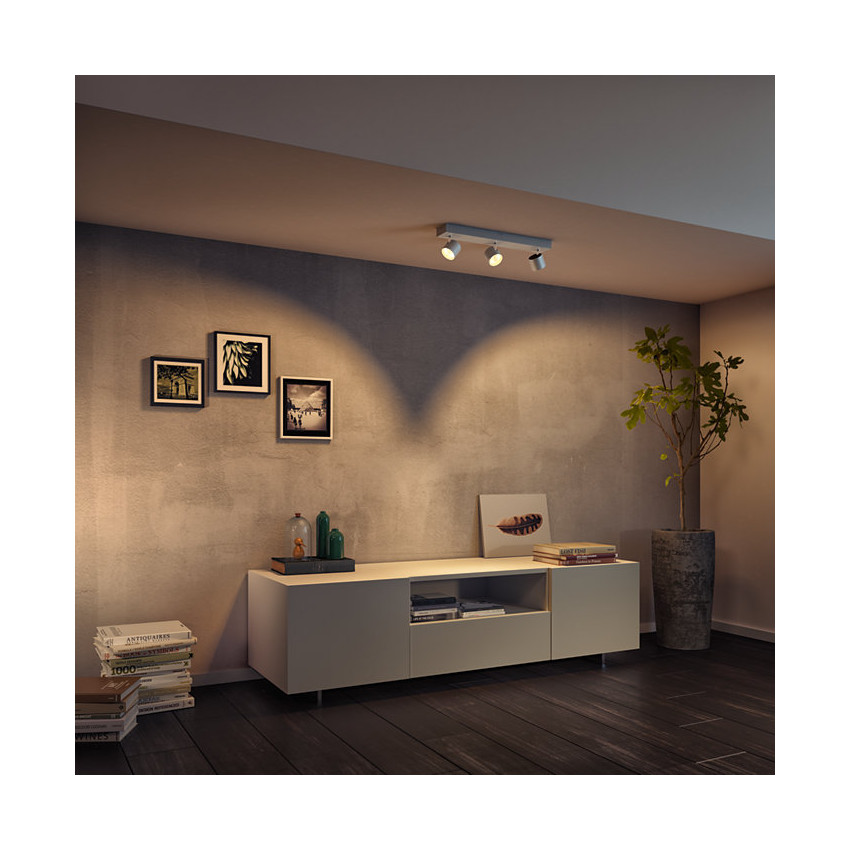 Producto de Lámpara de Techo LED Regulable WarmGlow 3 Focos 3x4.5W PHILIPS Star