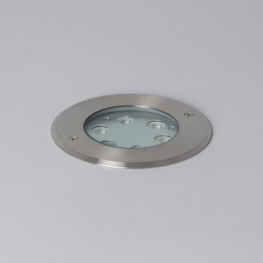 Foco Exterior LED 18W Solid Empotrable Suelo Inox - efectoLED