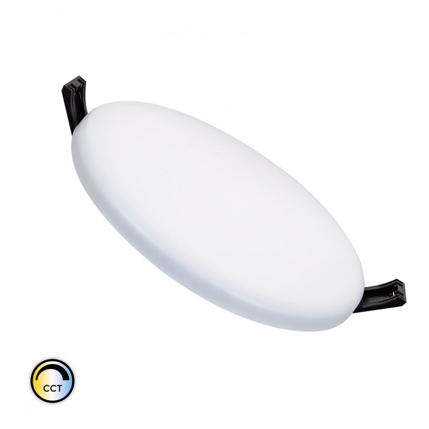 Producto de Placa LED 12W CCT Seleccionable Circular Slim Surface Corte Ø 135 mm IP54  