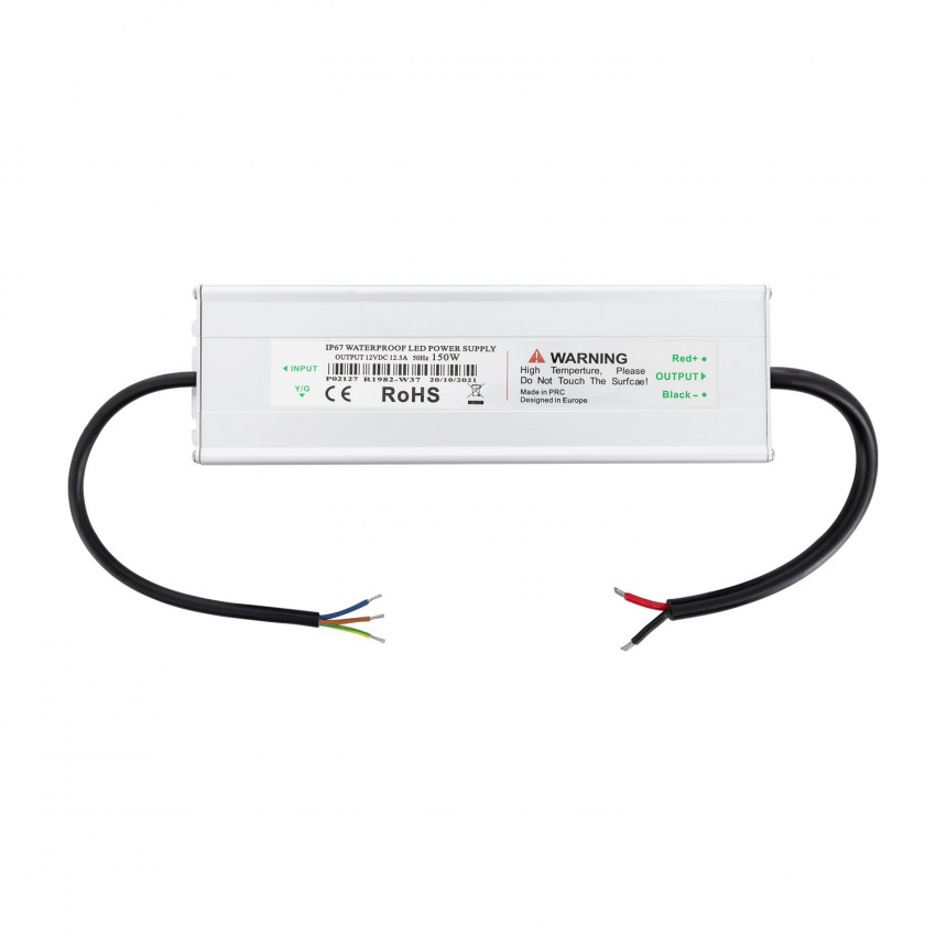 Producto de Fuente de Alimentación Estanca 12V DC 150W 12.5A IP67