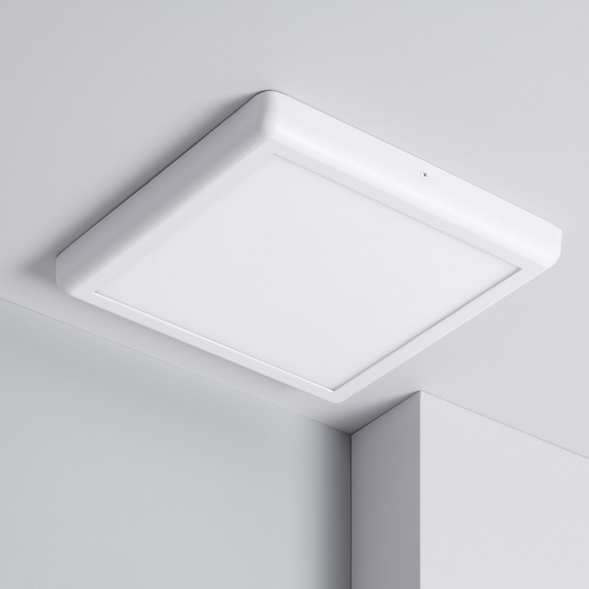 Plafón LED 24W Quadrado de Metal 300x300 mm Design White