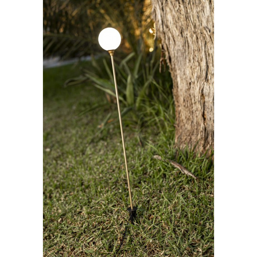 Producto de Lámpara de Jardín LED Bruna 80 1 Pica Solar + Battery Brass 
