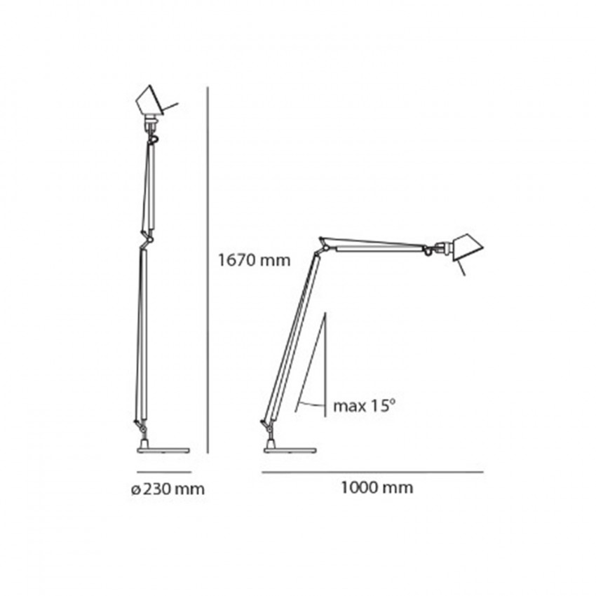 Producto de Lámpara de Pie LED Tolomeo Lectura ARTEMIDE
