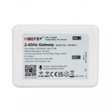 Producto de Gateway WiFi MiBoxer 2.4GHz WL-box1