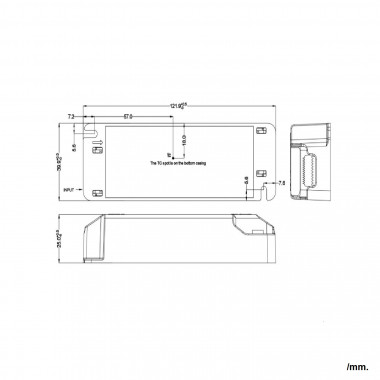 Producto de Driver LIFUD Regulable DALI 220-240V No Flicker Salida 9-42V 250-500mA 2.25-21W LF-AAD020
