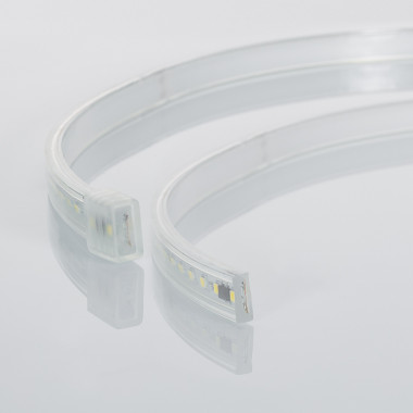 Tira LED Regulable Autorectificada 220V AC 120 LED/m Blanco Frío IP65 High  Lumen a Medida Ancho 12mm Corte cada 10 cm - efectoLED