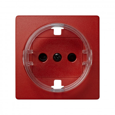Módulo de Cobertura com Dispositivo de Segurança para Tomada Schuko Vermelha SIMON 73 LOFT 73041