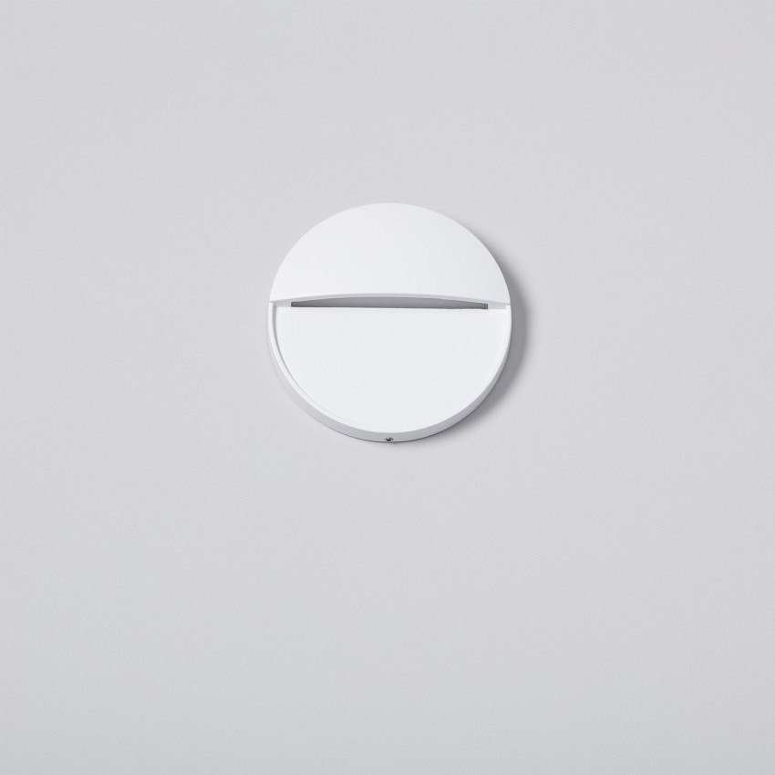 Produto de Aplique de Parede LED 4W de Alumínio Circular Jade Branco