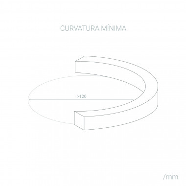 Producto de Bobina de Tira LED Regulable 220V AC 100 LED/m 50m Blanco Neutro IP67 Ancho 14mm Corte cada 25 cm