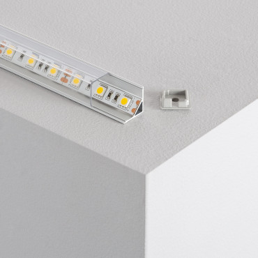 Perfil triangular aluminio para tiras LED de 11mm ancho máx. 2m