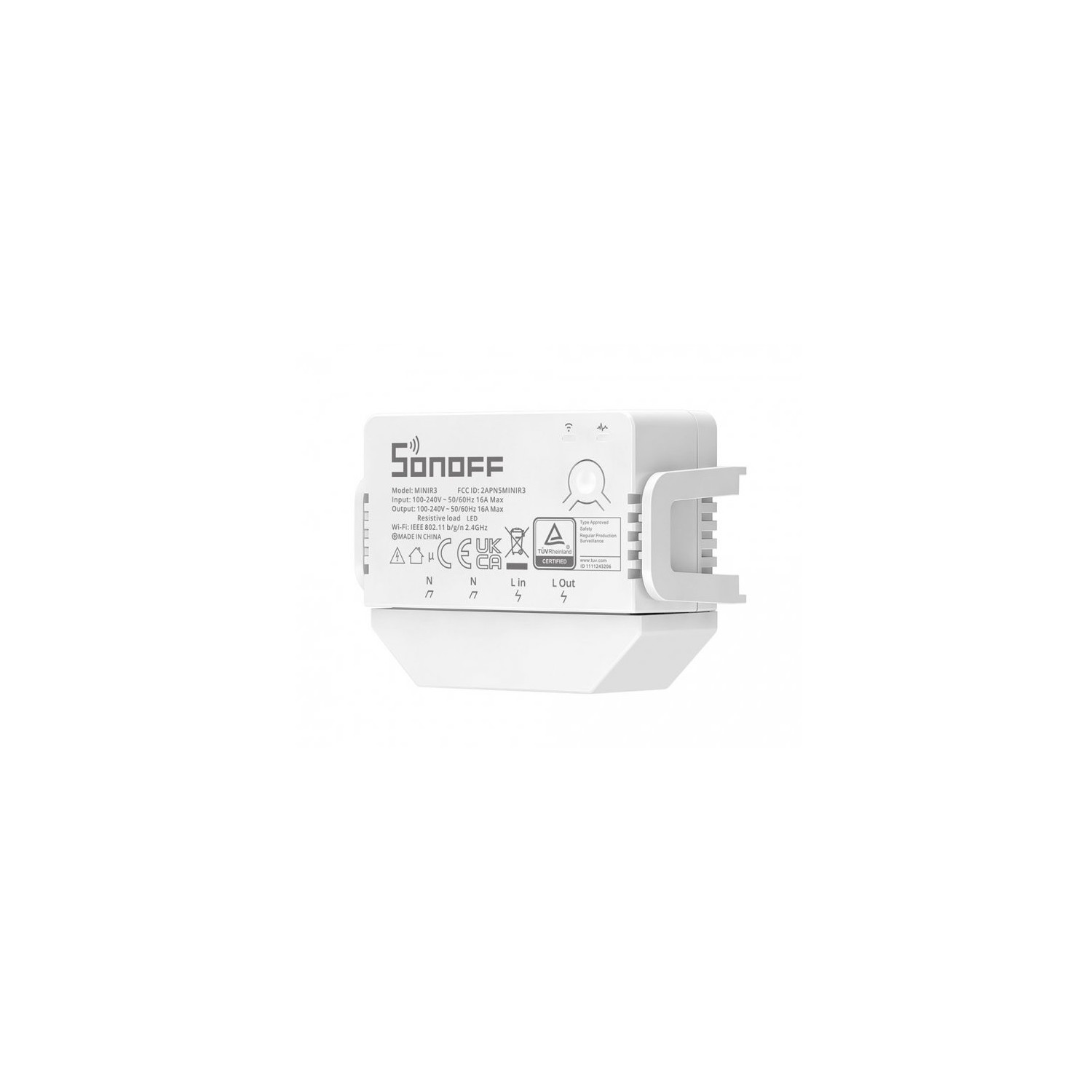 Interruptor WiFi Compatible con Interruptor Convencional SONOFF Mini R3 16A  - efectoLED