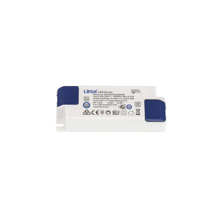 Produto de Driver LIFUD 220-240V No Flicker Saída 33-40V 600mA 24W LF-GIF030YA 