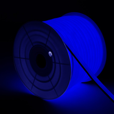 Producto de Tira Neón LED 7.5 W/m Regulable 220V AC 120 LED/m Semicircular 180º Azul IP67 a Medida Corte cada 100 cm