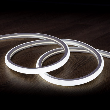Product Fita Neon LED 7.5 W/m Regulável 220V AC 120 LED/m Semicircular 180º Branco Frio IP67 à Medida Corte cada 100 cm