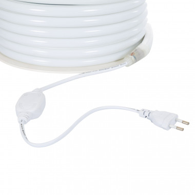 Producto de Bobina Neón LED 7.5 W/m  Regulable 220V AC 120 LED/m 50m Semicircular 180º Blanco Frío IP67 Corte Cada 100 cm
