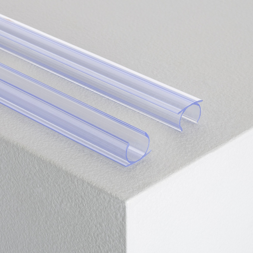 Perfil de PVC 1m para Neon LED Flexivel Circular 360 Monocor
