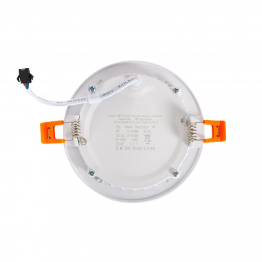 Produto de Placa LED 6W Circular SwitchCCT Seleccionável SuperSlim Corte Ø 110 mm