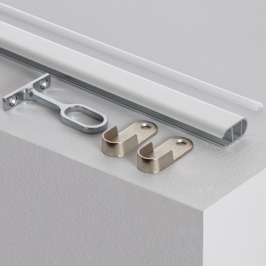Produto de Perfil de Aluminio Barra Pendurar Roupa para Armario para Fitas LED até 12 mm 