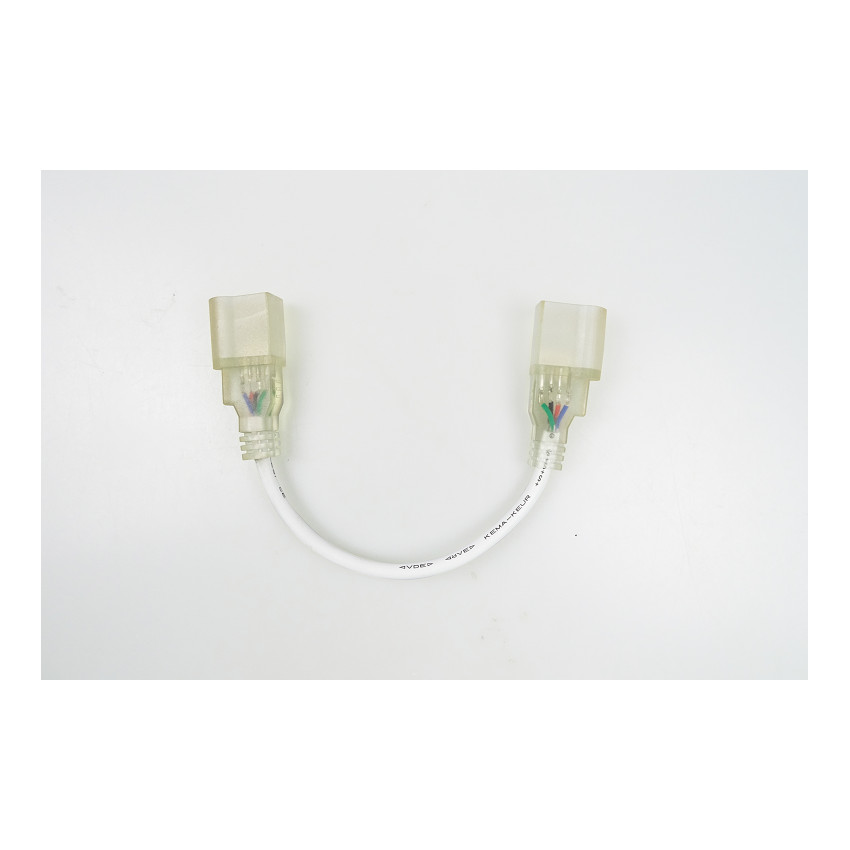 Cable Conector Neón LED 11 W/m RGB  220V AC 60 LED/m Semicircular 180º IP67 a Medida Corte cada 100 cm