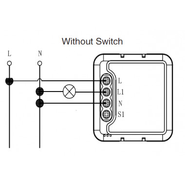 Produto de Interruptor WiFi Regulador Compatível com Botão de Pressão