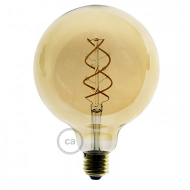 Bombilla Filamento LED E27 5W 250 lm G125 Regulable Creative-Cables DL700140