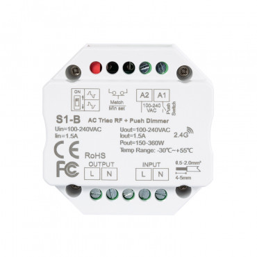Product Regulador LED TRIAC RF/Pulsador