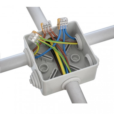 Pack 20 Conectores Rápidos 2 Entradas para Cable Eléctrico 0.08-4 mm² -  efectoLED