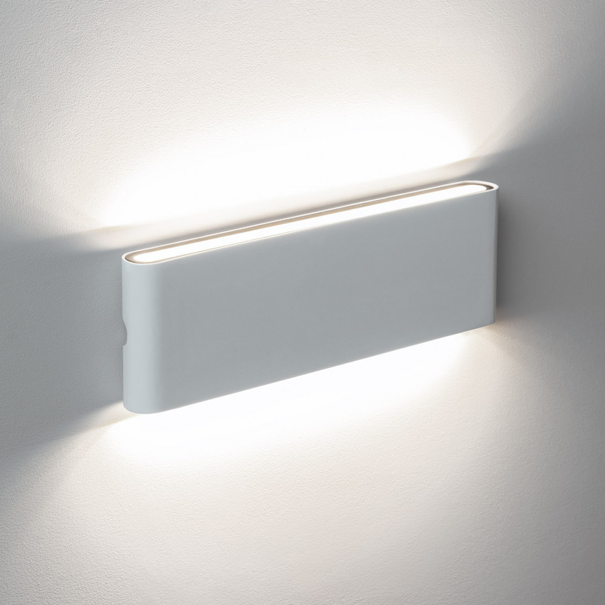 Producto de Aplique de Pared Exterior LED 20W Aluminio Rectangular Iluminación Doble Cara Luming Blanco