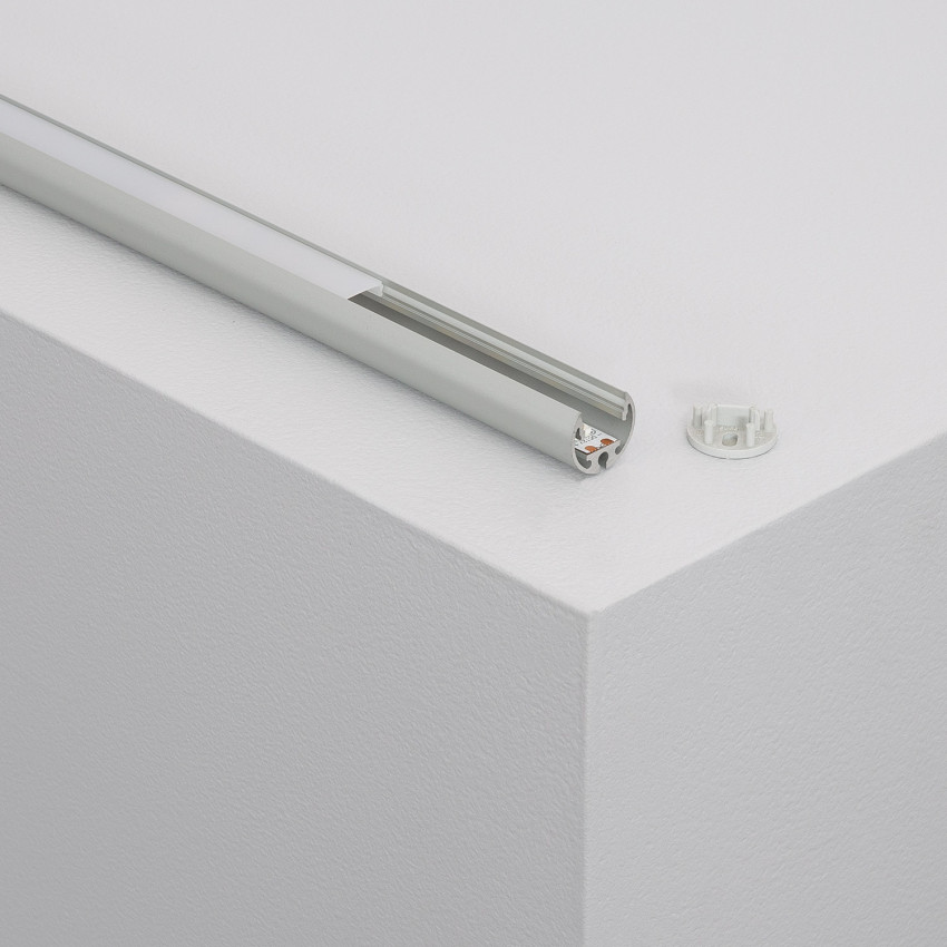 Perfil de Aluminio Colgante 1m para Tiras LED hasta 10 mm