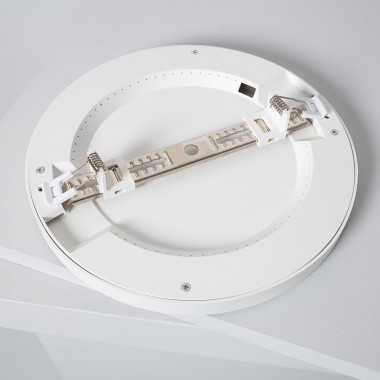 Producto de Plafón LED 18W CCT Seleccionable Circular Slim Surface Sensor Movimiento Corte Ajustable Ø75-205 mm