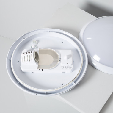 Plafón LED 25W Circular para Exterior Ø175 mm IP65 com Detector de  Movimento Hublot White - efectoLED
