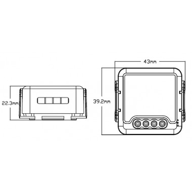 Producto de Interruptor WiFi Compatible con Interruptor y Pulsador Convencional