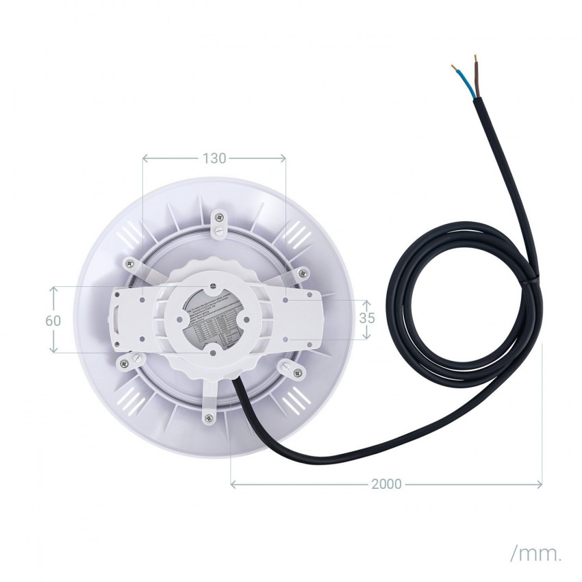 Produto de Foco Piscina Superficie LED Submersível 12V AC/DC IP68 35W