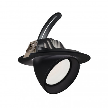 Producto de Foco Downlight Direccionable Circular LED 38W OSRAM 120 lm/W Negro LIFUD No Flicker