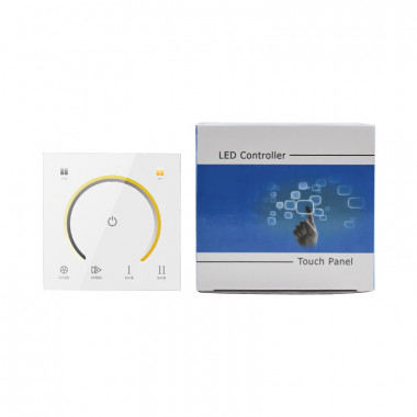Produto de Controlador Regulador Parede Táctil para Fita LED 12/24V DC CCT