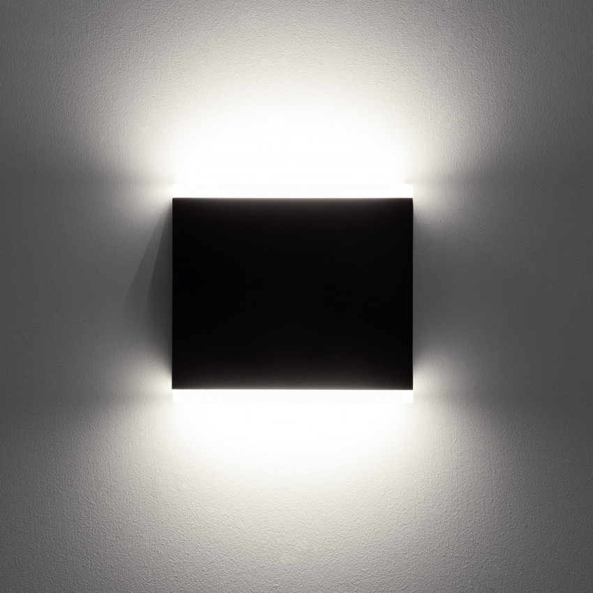 Aplique de Pared LED Orus Iluminación Doble Cara IP54 6W Negro