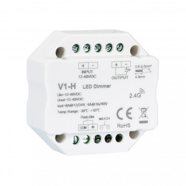 Produto de Regulador LED RF 12/48V para Fita LED Monocor Compatível com Pulsador