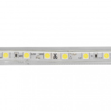 Produto de Fita LED  220V AC 60 LED/m Branco Frio IP65 à Medida Largura 14mm Corte cada 100cm