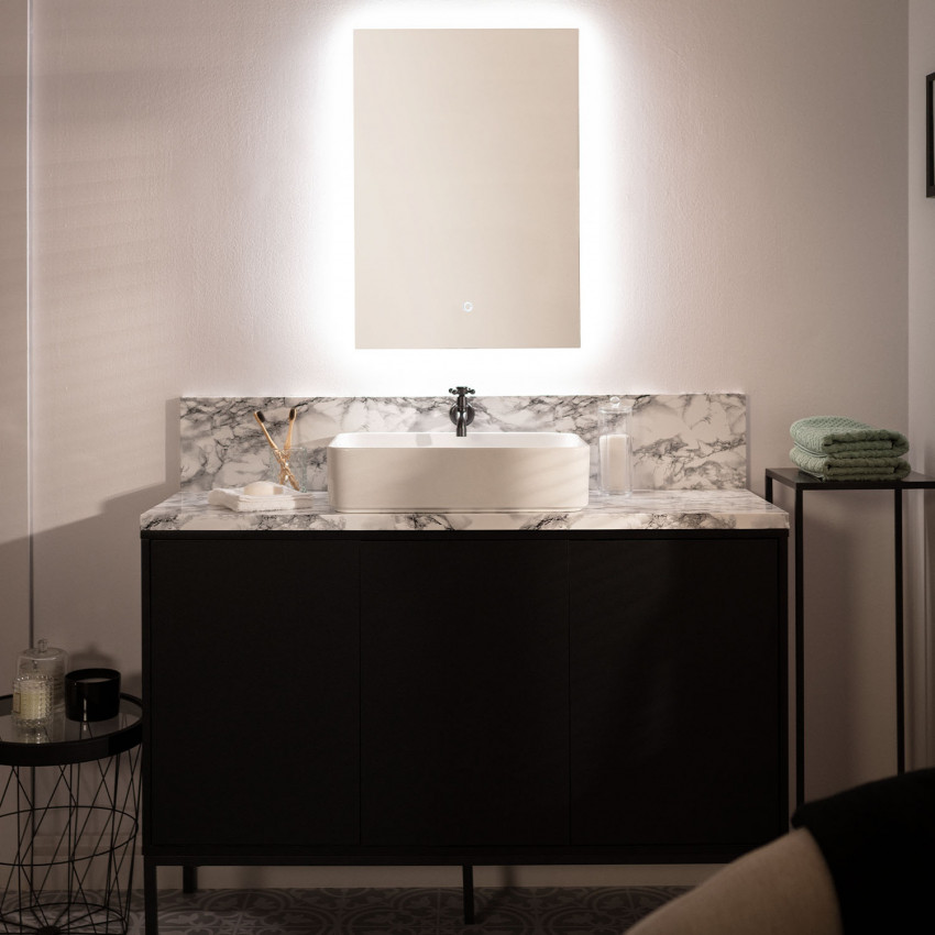 Espelho Casas de Banho com Luz LED 68x48 cm Small Mason
