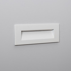 Baliza Exterior LED 6W Empotrable Pared Rectangular Blanco Groult