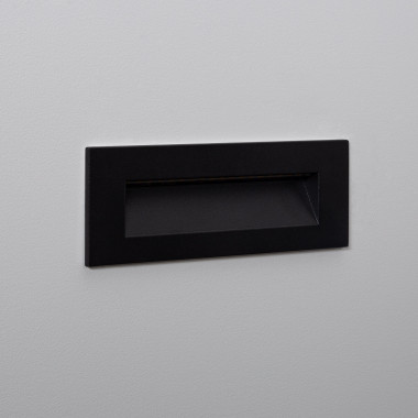 Baliza Exterior LED 6W Encastrável Parede Retangular Preto Groult
