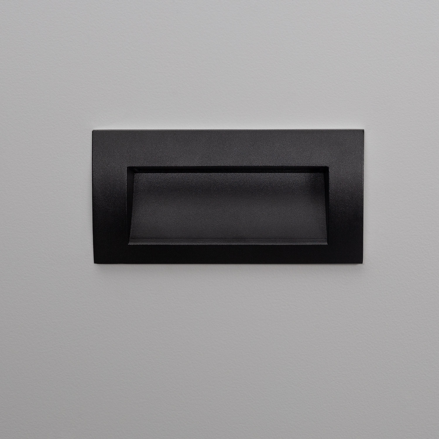 Baliza Exterior Led W Empotrable Pared Rectangular Negro Elin Efectoled