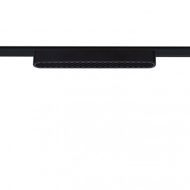 Foco Carril Lineal LED Magnético 25mm Super Slim 12W 48V CRI90 Negro UGR13 222mm