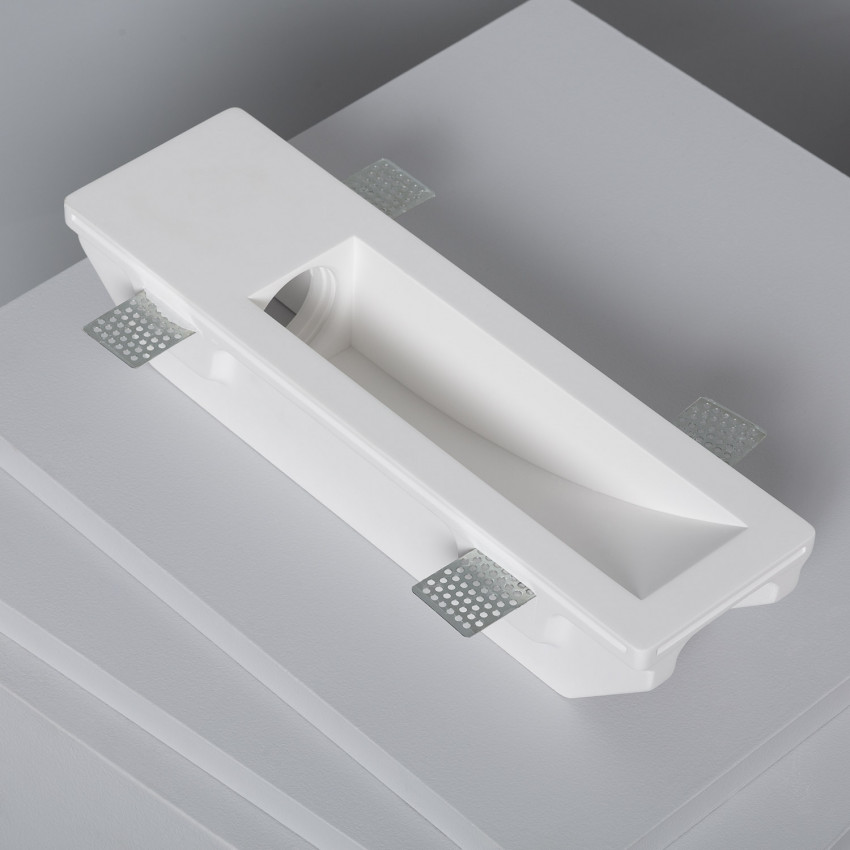 Producto de Aplique de Pared Integración Escayola/Pladur para Bombilla LED GU10 / GU5.3 Corte 353x103 mm